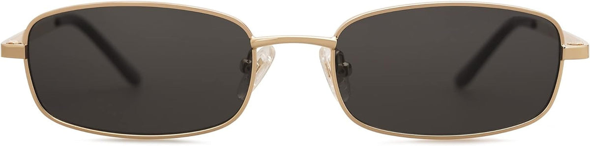 Small Y2k Narrow Rectangle Sunglasses Womens Mens Retro 80s 90s UV400 Sunnies SJ1187