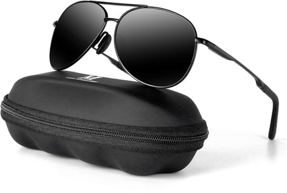 Aviator Sunglasses for Men Polarized Women UV Protection Lightweight Driving Fishing Sports Mens Sunglasses MX208