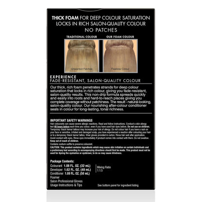 Precision Foam Colour, Medium Natural Blonde 8N, Full-Coverage Hair Color Kit, Anti-Fade Gray Coverage, Deep Color Saturation Hair Dye, 1 Application