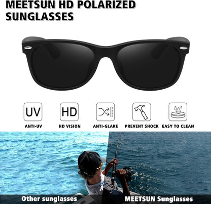 Polarized Sunglasses for Men Women Classic Retro Sun Glasses for Driving UV Protection