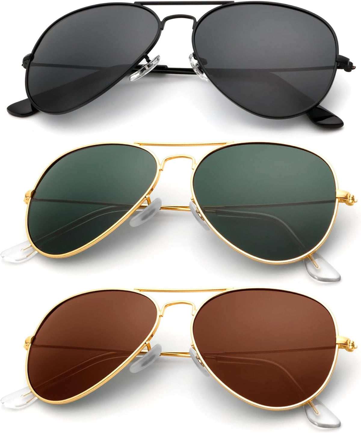 Classic Aviator Sunglasses for Men Women Driving Sun glasses Polarized Lens UV Blocking
