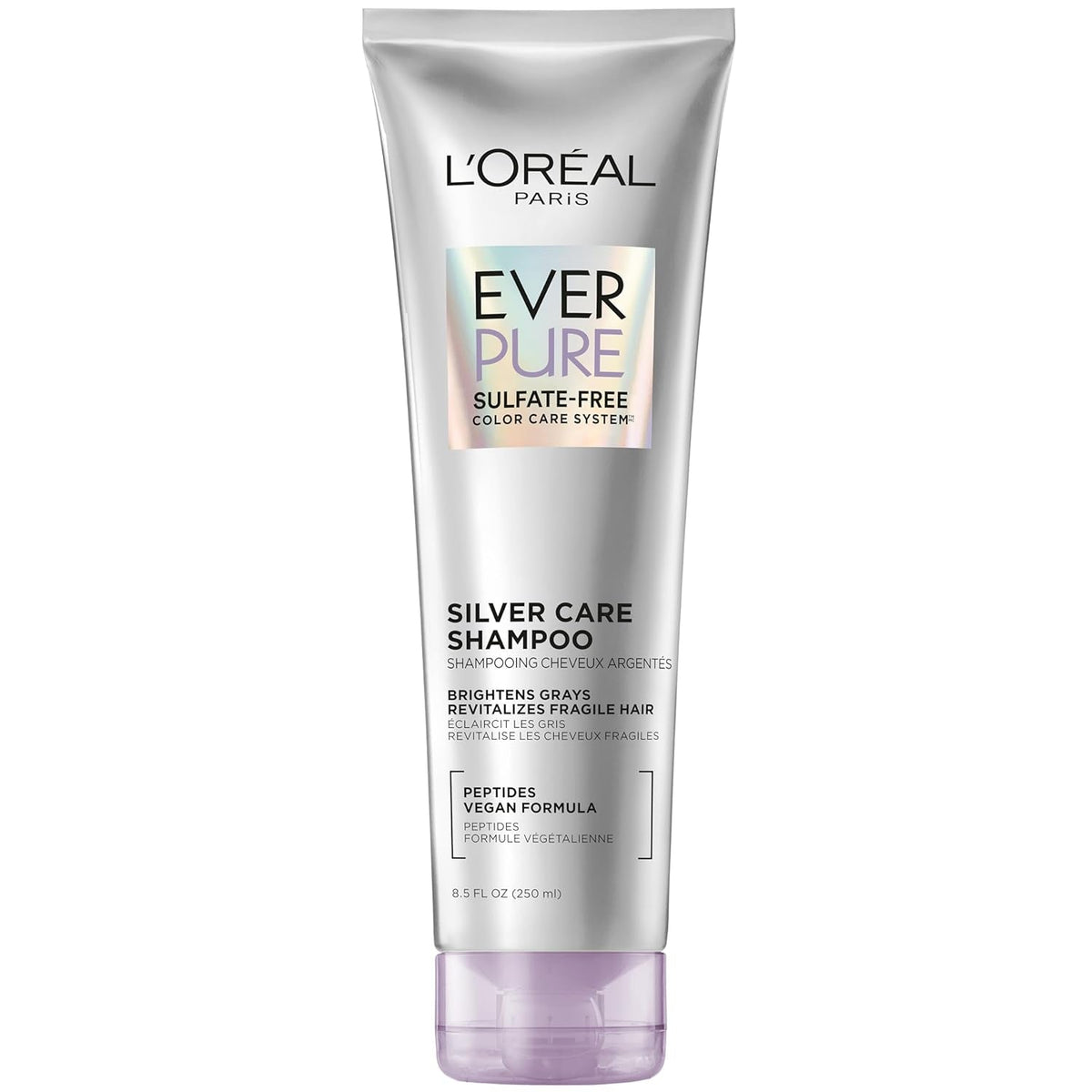 Everpure Brightening and Nourishing Shampoo for Gray Hair, Sulfate-Free Vegan Formula with Peptides, 8.5 Fl Oz