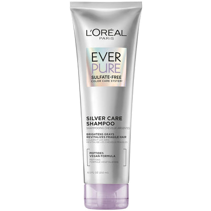 Everpure Brightening and Nourishing Shampoo for Gray Hair, Sulfate-Free Vegan Formula with Peptides, 8.5 Fl Oz