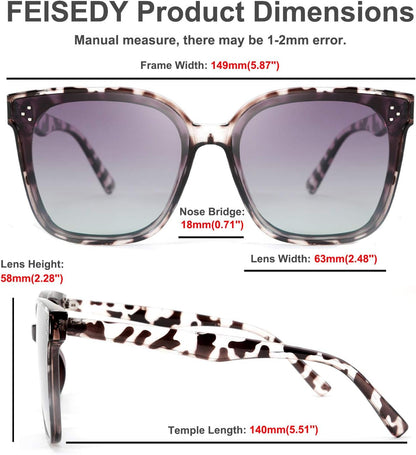 Retro Square Polarized Sunglasses Women Men Vintage Minimalist Shades B2600