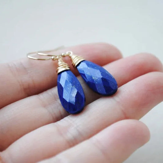 Lapis Lazuli Earrings  Lapis Earrings  Blue Lapis Earrings  Lapis Lazuli Jewelry