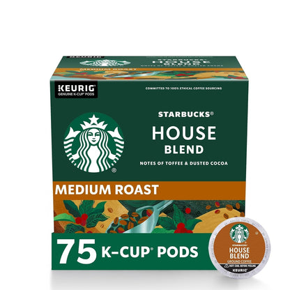 K-Cup Coffee Pods, Medium Roast Coffee, Pike Place Roast for Keurig Brewers, 100% Arabica, 6 boxes (60 pods total)
