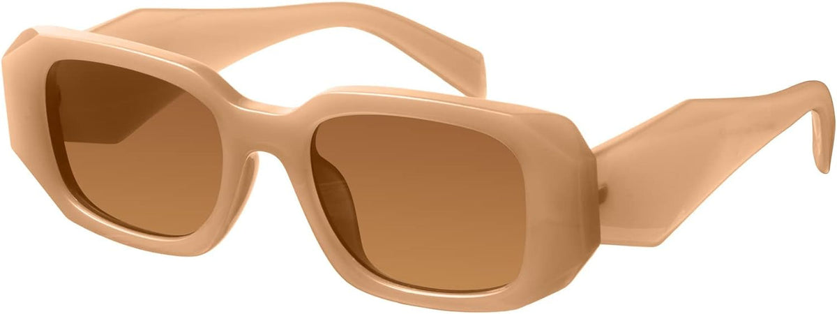 Trendy Rectangle Sunglasses for Women Men-Goulding