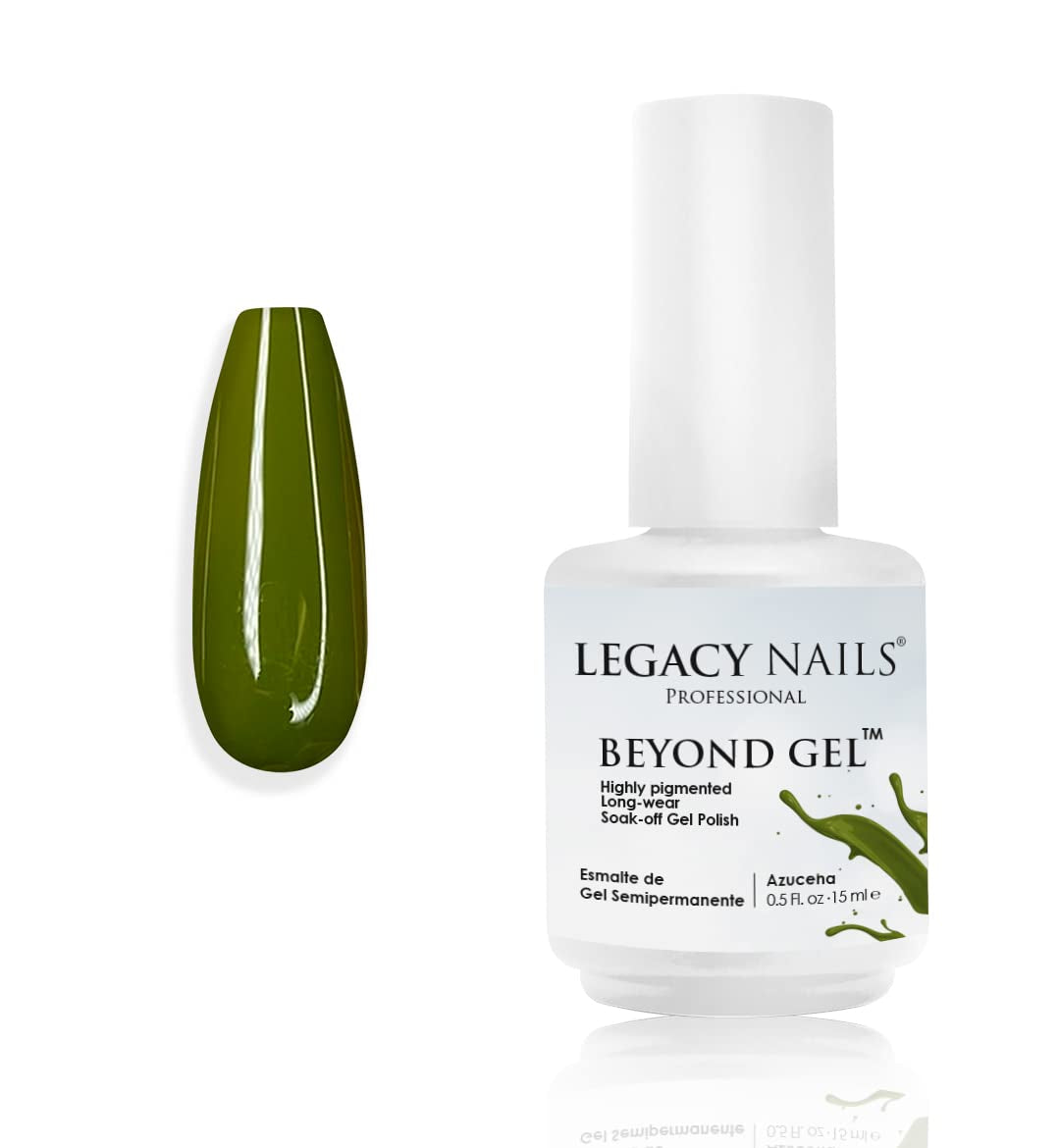 Professional Beyond Gel Soak-Off Nail Gel Polish Full Coverage Highly Pigmented Gel Nail Polish (BEYOND GEL - BEIGE 1/2 OZ)