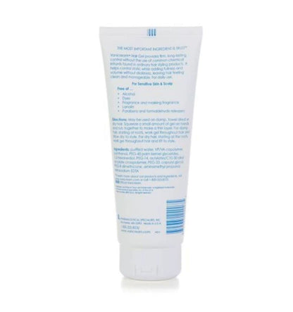 Hair Styling Gel, Fragrance and Gluten Free, for Sensitive Skin, Unscented, 7 Oz, Packaging May Vary