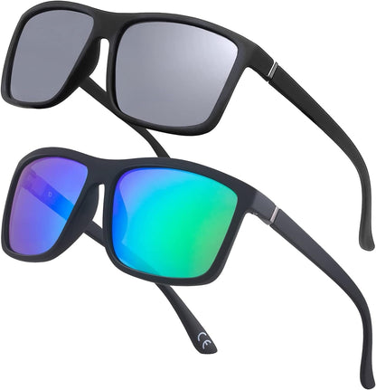 Men's Sports Polarized Sunglasses Square Frame Glasses NP1007