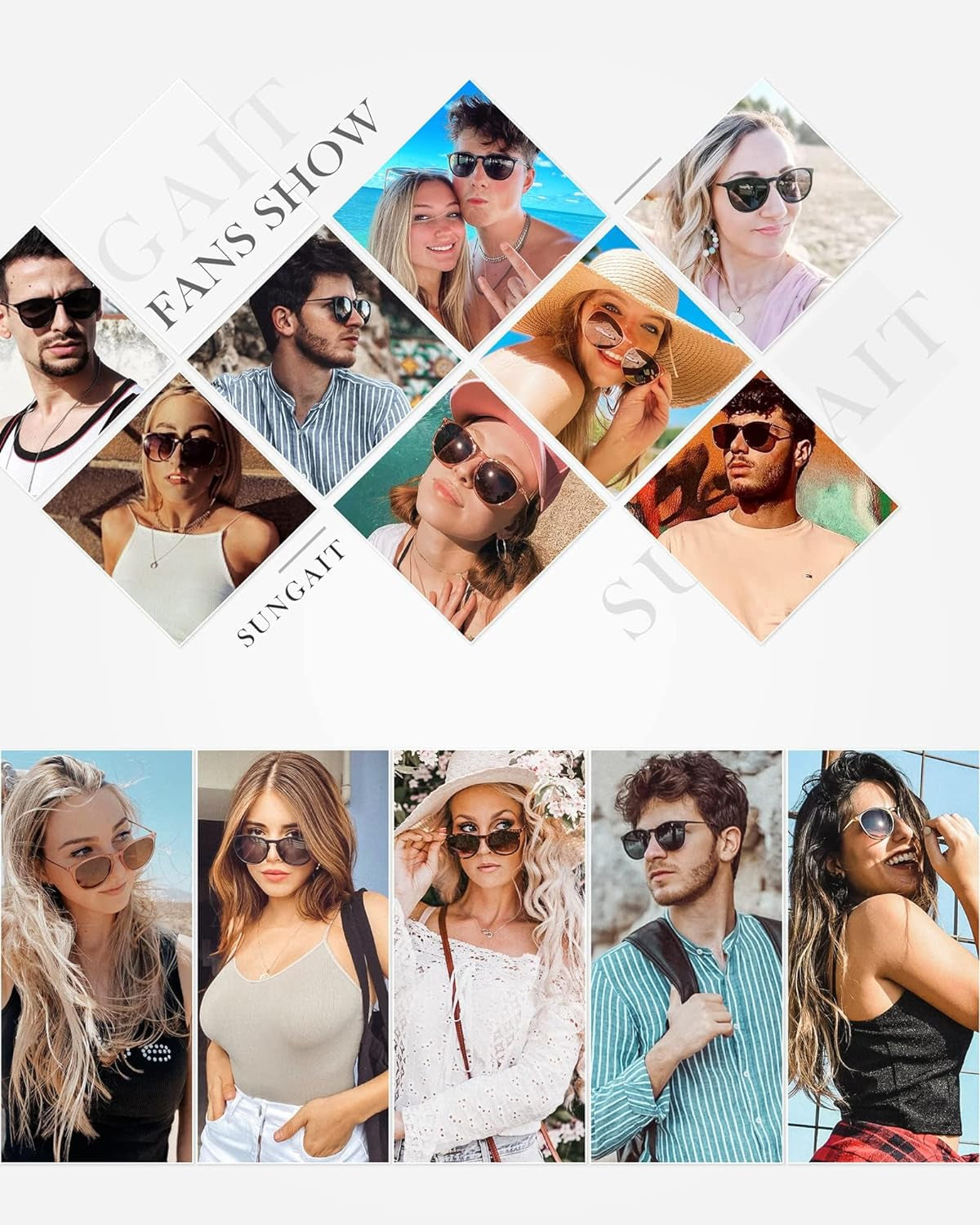 Vintage Round Sunglasses for Women Men Classic Retro Designer Style