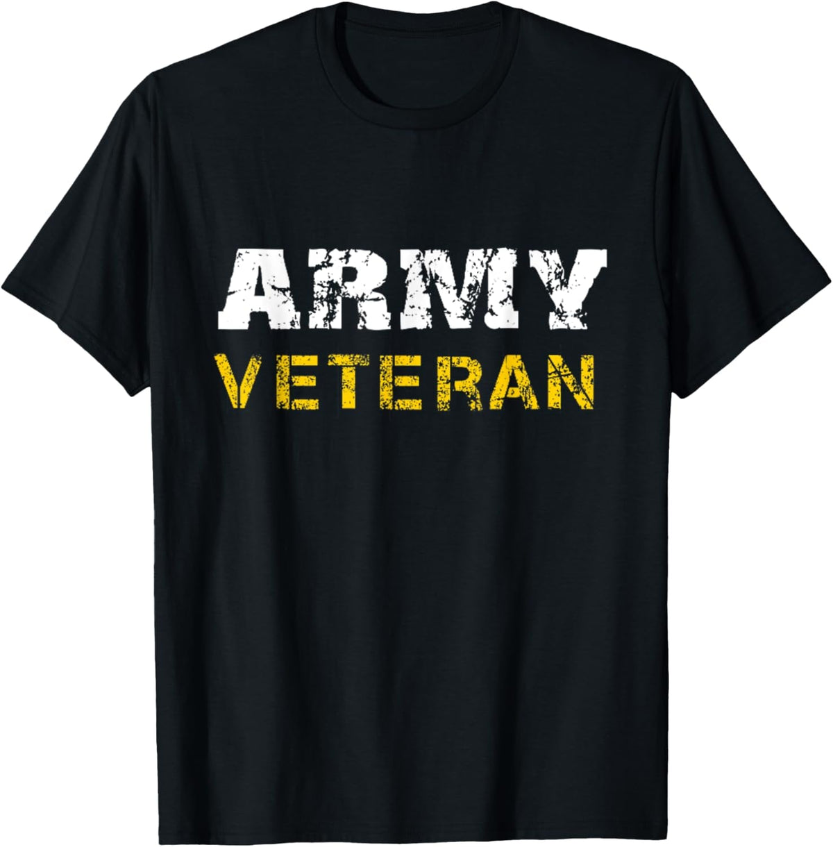 US Army Veterans Distressed Font T-Shirt