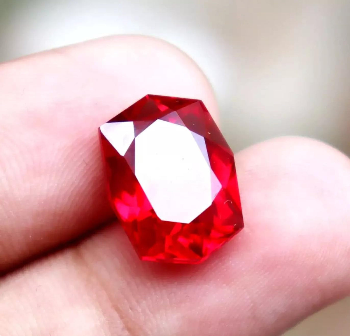 10-12 Ct Real Crystal Natural Red Ruby Fancy Shape Certified Loose Gemstones for Jewelry Making