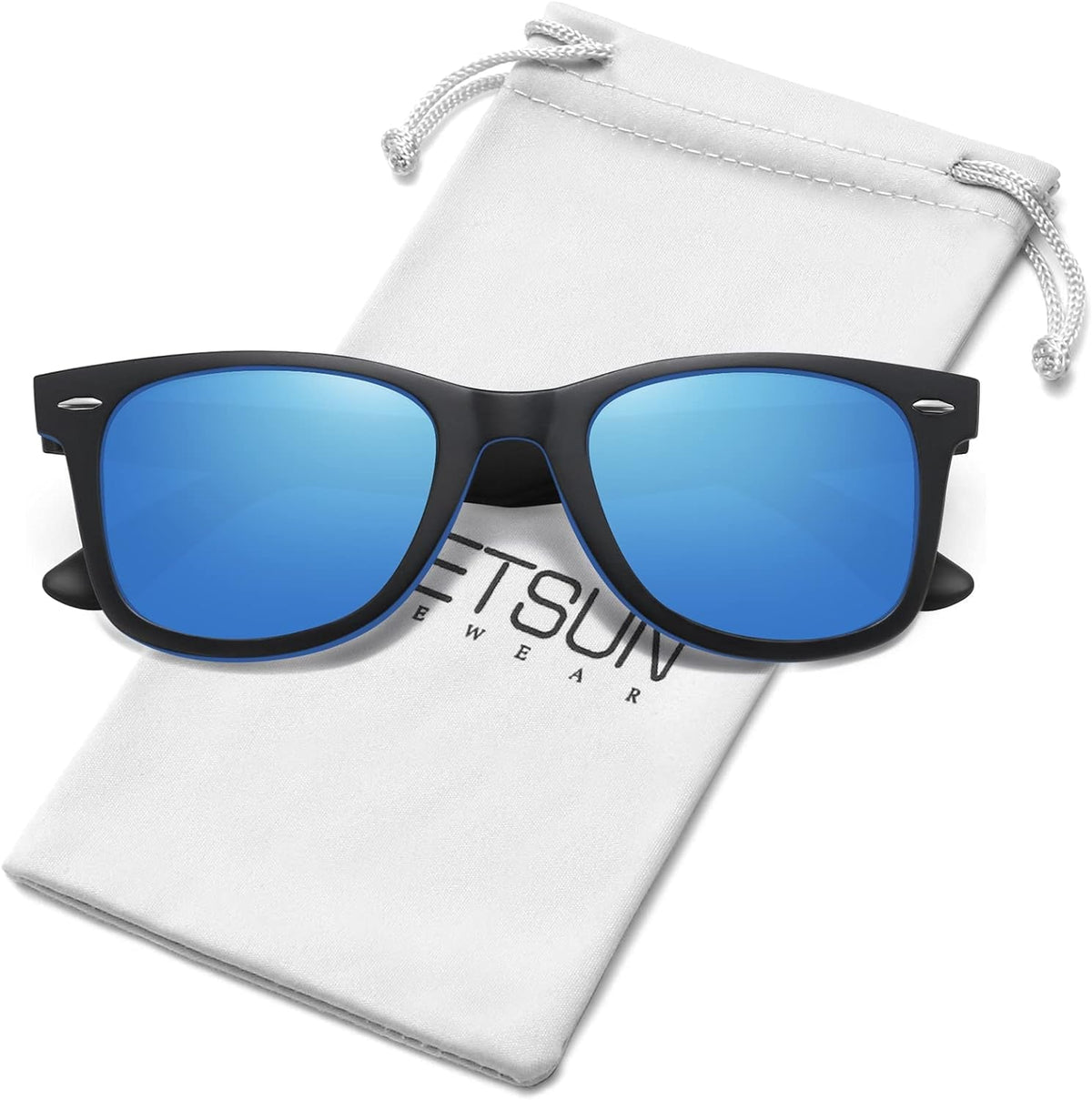 Polarized Sunglasses for Women Men Classic Retro Square Frame Driving Trendy Sun Glasses UV Protection