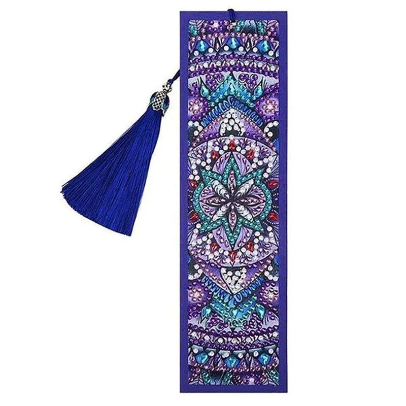 5D Diamond Painting Bookmark Kits DIY Special Shaped Diamond Painting Bookmark with Tassel Craft Supplies