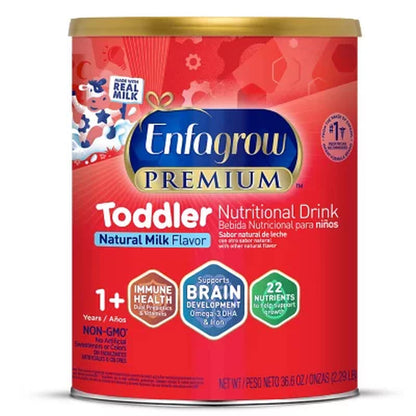 Enfagrow Premium Toddler Nutritional Drink, Milk-Flavored, 36.6 Oz.