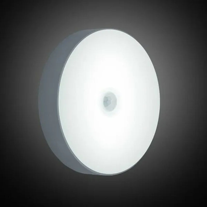 Rechargeable USB Motion Sensor Night Light Smart Motion Detection LED Closet Cabinet Lights LED Emergency Recharging Lights for Bedroom Kitchen Hallways Bathroom for Halloween Christmas Birthday Family Party Making Atmosphere Lights (1/2/3/6 Pack)