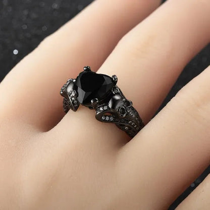 Luxury Couple Rings Sweet Love Fashion Jewelry Heart Rings for Women Engagement Band Wedding Diamond Ring Natural Gemstones Ruby Ring