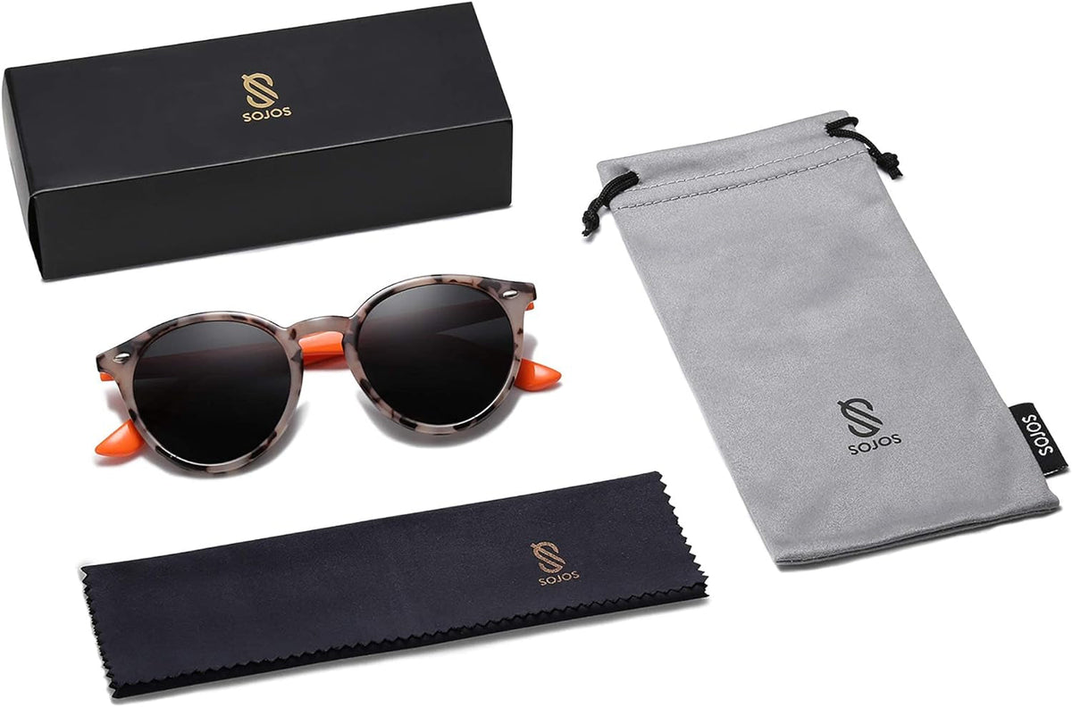 Retro Round Polarized Sunglasses for Women Men Classic Vintage Sunnies SJ2069