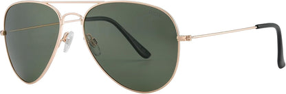 Polarized Aviator Sunglasses for Women Men, UV400 Protection Lens and Lightweight Metal Pilot Frame