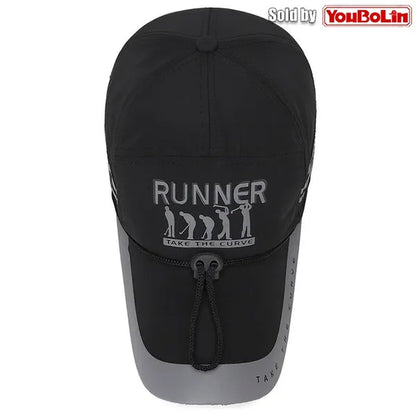 Extended Brim, quick drying fabric,  Reflective Strip and Windproof Rope, Outdoor Sport Baseball Cap. New Fashion Casual  UV Proof Snapback Hats suitable for Mountaineering and Fishing in Summer