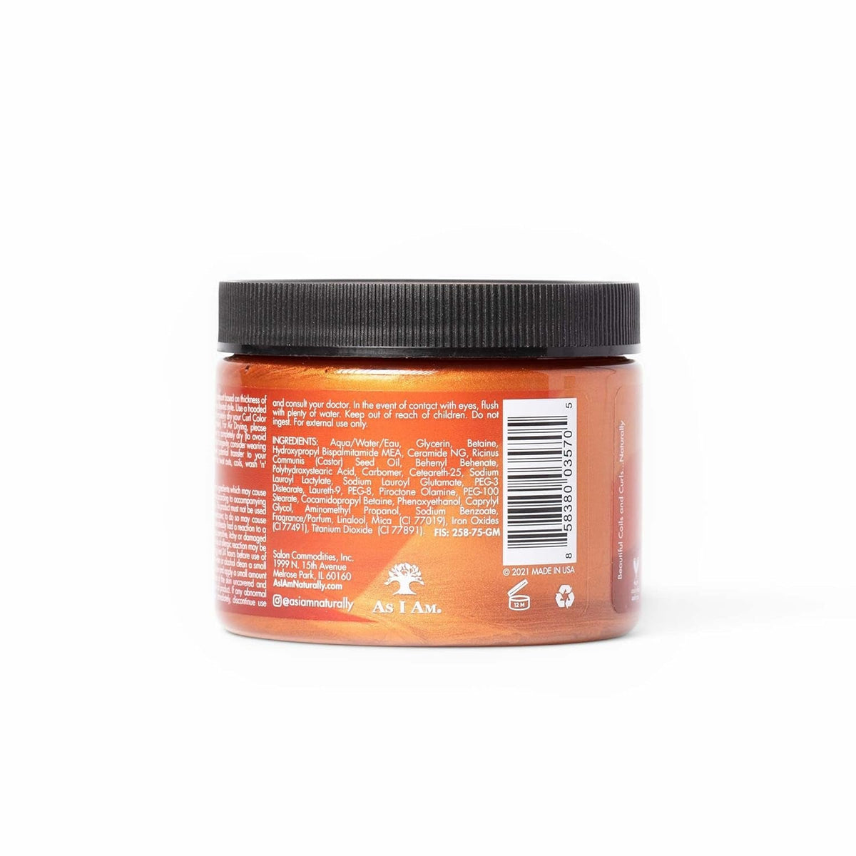 Curl Color - Copper - 6 Ounce - Color and Curling Gel - Temporary Color - Medium Hold - Vegan & Cruelty Free