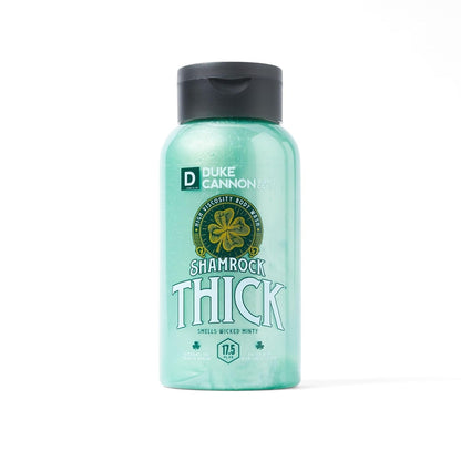 Duke Cannon Shamrock THICK Wicked Minty Body Wash – Extra-Thick, Hydrating Men'S Body Wash with Refreshing Mint Scent, 17.5 Oz (Pack of 3)