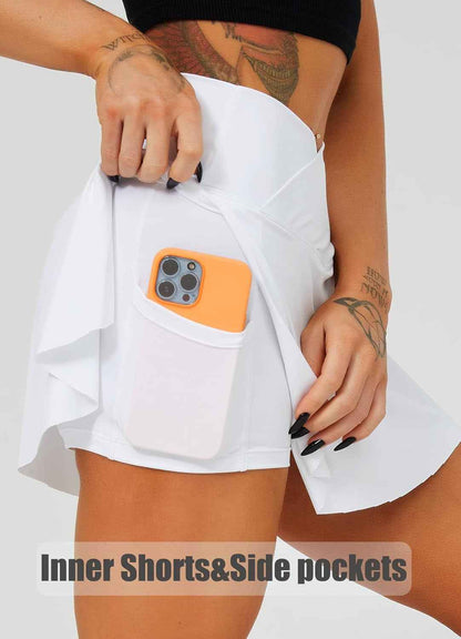 Women Tennis Skirts with Pockets High Waisted Golf Skirts Athletic Skorts Pleated Mini Skirt Workout Sport Pickleball