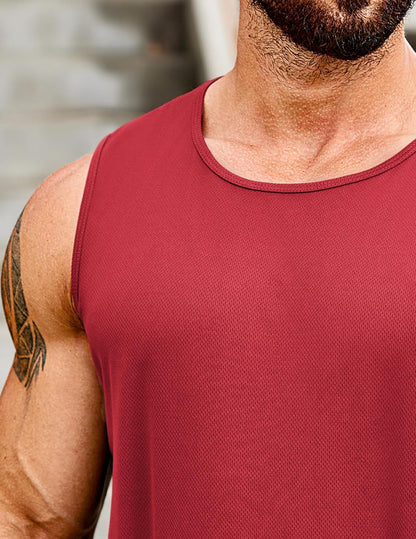 Men'S 2 Pack Muscle Sleeveless Shirt Dry Fit Workout Gym Tank Tops