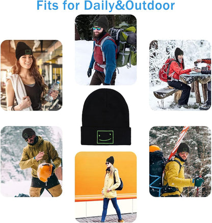 Funny Beanies Hat, Men'S and Women'S Winter Warm Black Fashion Cool Embroidered Knit Hat