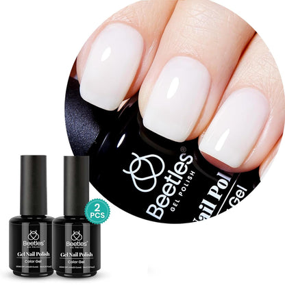 Beetles Neutral Gel Nail Polish 15ml Nude Pink Polish Set Pink Jelly Soak Off U V LED Nail Lamp Translucent Nail Art Gel
