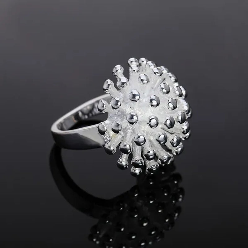 New 925 Sterling Silver Jewelry Fashion Noble Women Classic Personality Ring