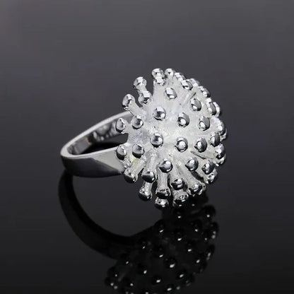 New 925 Sterling Silver Jewelry Fashion Noble Women Classic Personality Ring