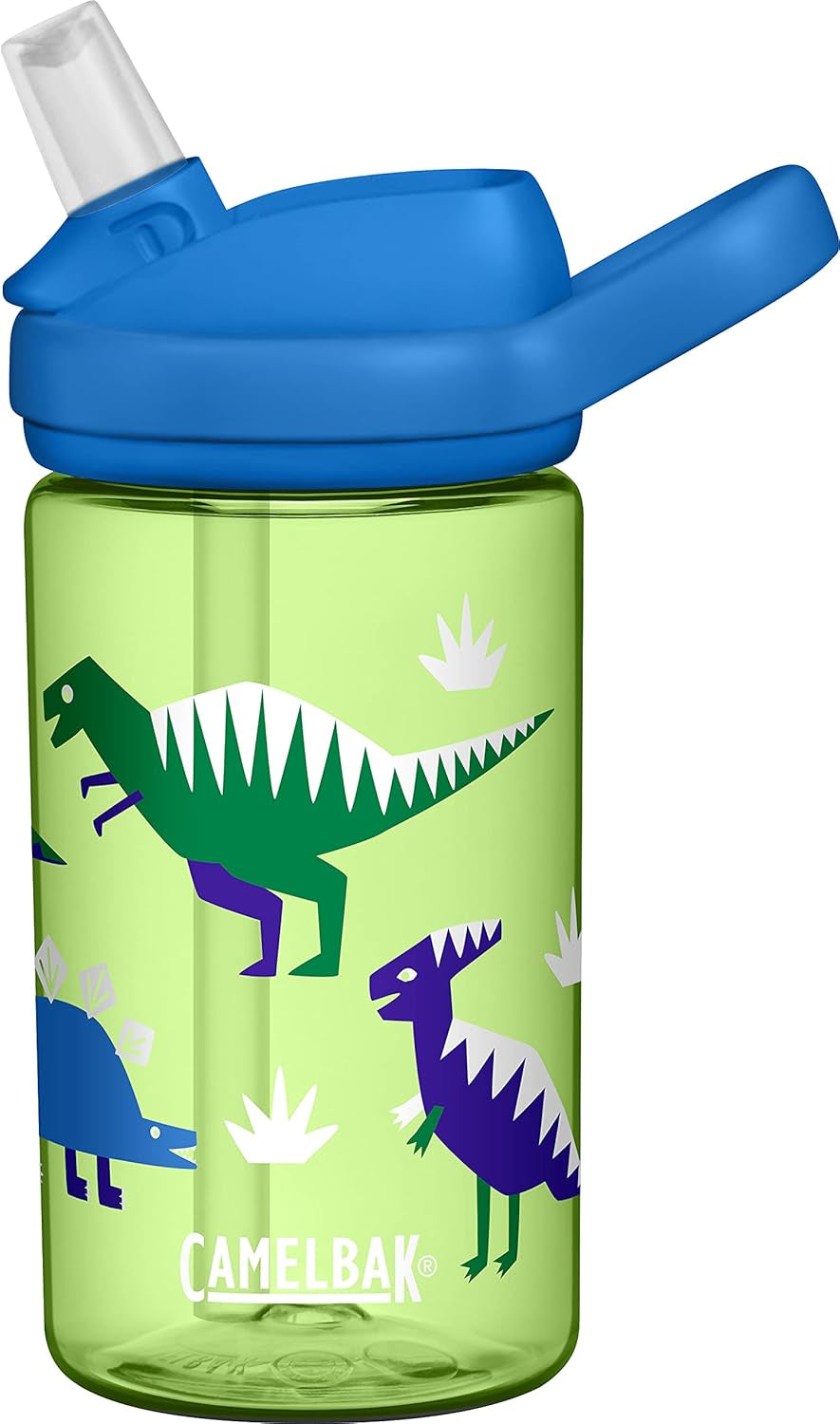 Eddy+ Kids Bpa-Free Water Bottle with Straw, 14Oz, Green, Model Number: 2282301040