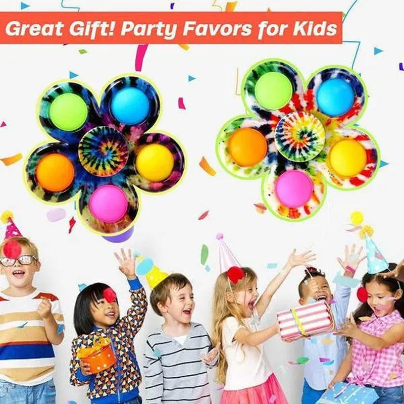 10Pcs / 5 / 2 / 1Pcs 2 In 1 Pop & Decompression Fidget Spinner , Gyro Spinner Spinning Top, Playability, Rotatable, Pressable, Decompress ADHD, Children's Toys, Decompression Toy,Fidget Toys Boutique Gifts