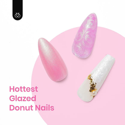 Beetles Pearl Gel Nail Polish 6 Colors Shimmer Glitter White Pink Blue Nail Polish Mermaid Gel Soak Off Uv Led Spring Summer Easter Gel Polish Swirl Thread Effect DIY Manicure Art