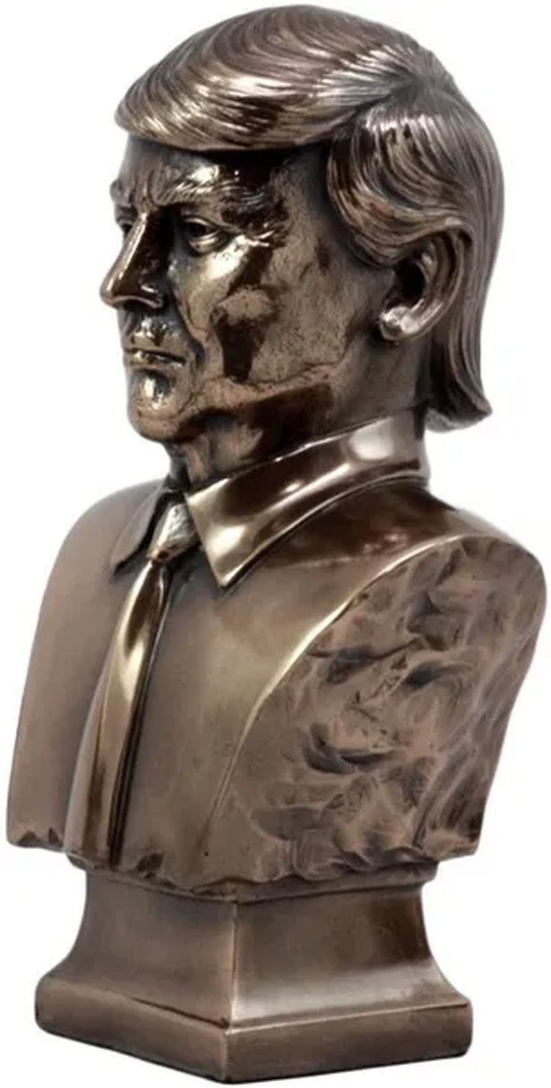 Ebros Bronzed Resin USA President Donald J Trump Bust Figurine MAGA 7.5"H