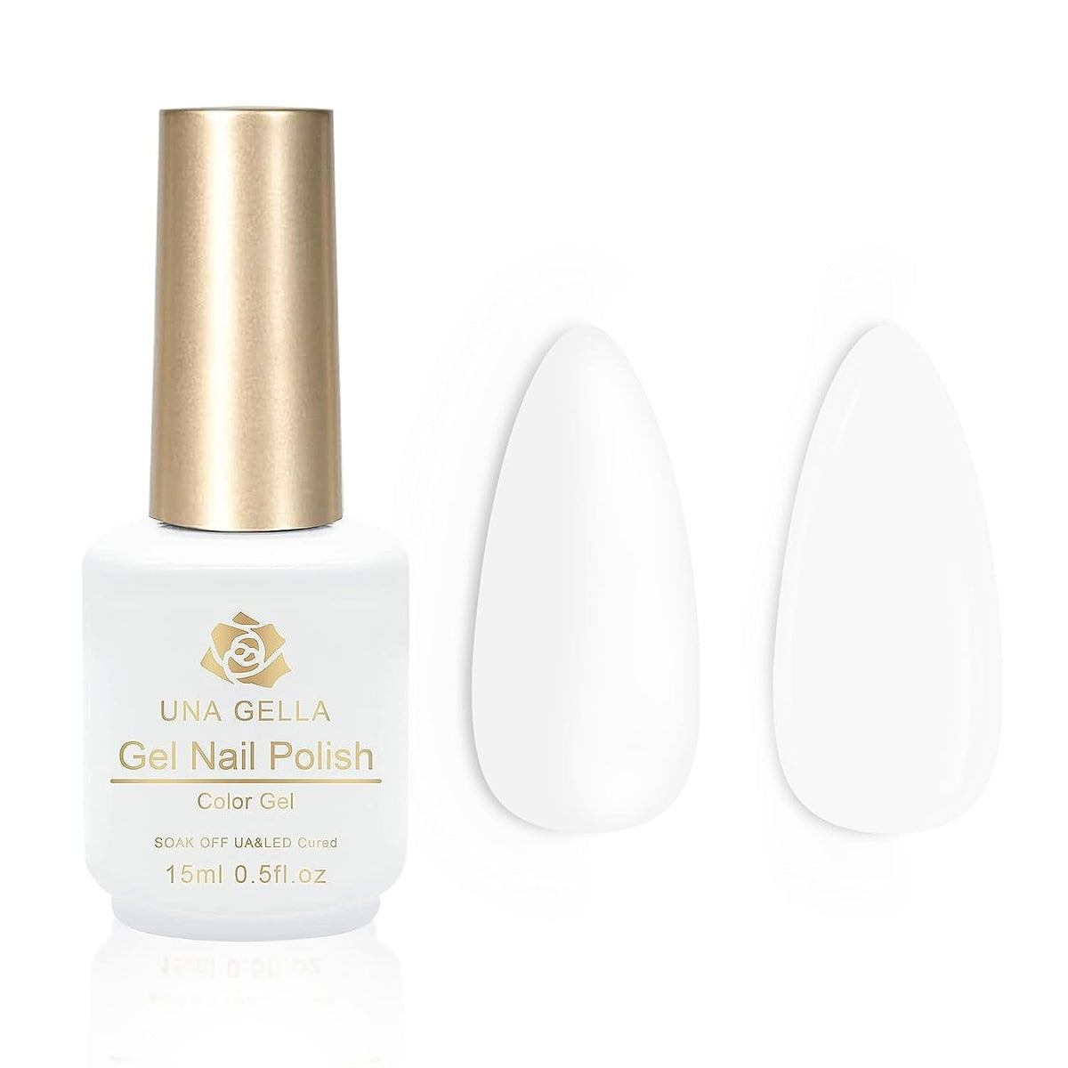 Milky White Gel Nail Polish 15ml Nude Gel Polish Clear Jade White Translucent Soak Off U V Sheer Neutral Gel Nail French Manicure for Nail Art Gel 0.5Oz