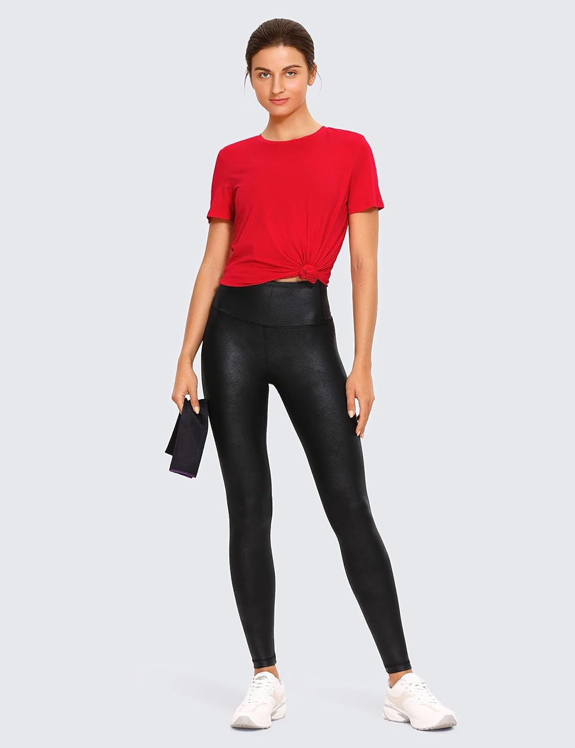 Women'S Pima Cotton Short Sleeve Workout Shirts Casual Yoga T-Shirt Soft Athletic Top