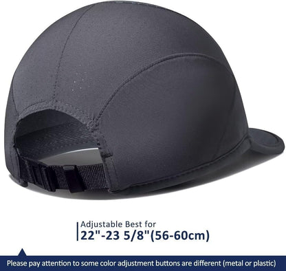 Stretch Running Hat with Soft Brim, Quick Dry, Unstructured, Unisex-Adult
