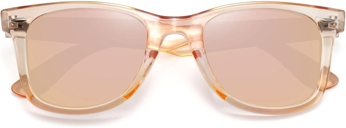 Polarized Sunglasses for Women Men Classic Retro Square Frame Driving Trendy Sun Glasses UV Protection
