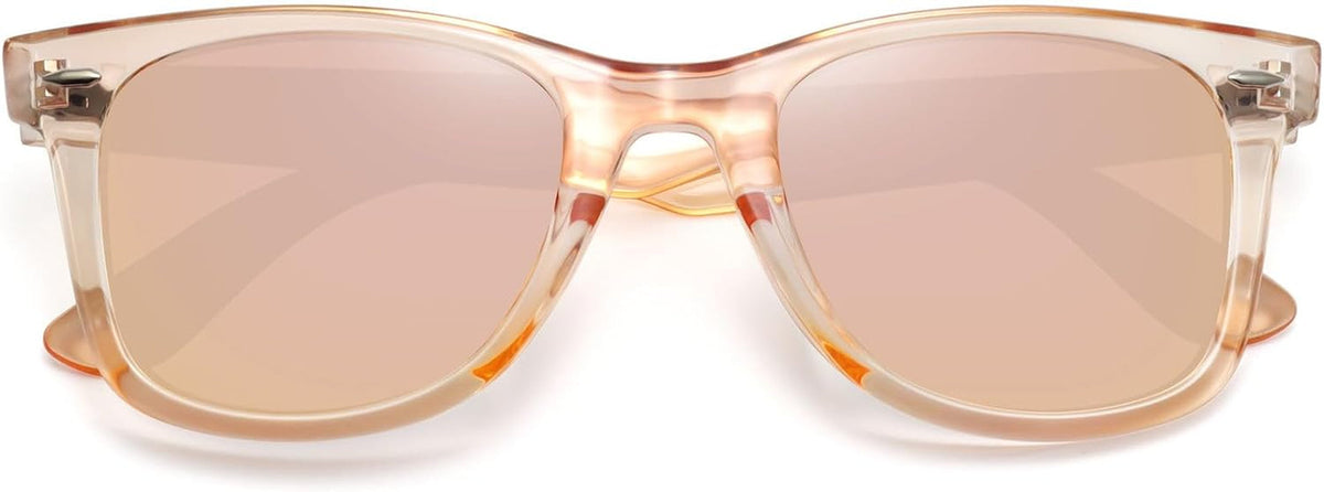 Polarized Sunglasses for Women Men Classic Retro Square Frame Driving Trendy Sun Glasses UV Protection
