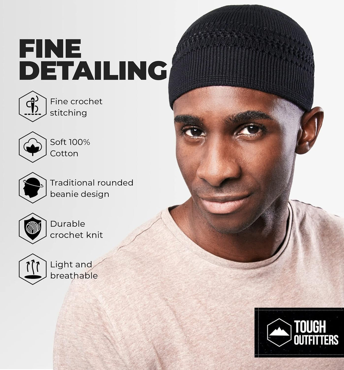 Kufi Hat - Kufi Hats for Men Muslim, Turkish Kufi Cap