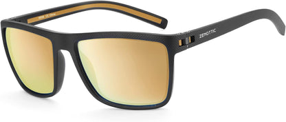 Polarized Sunglasses for Men Lightweight TR90 Frame UV400 Protection Square Sun Glasses