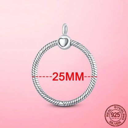 2023 Heart O Pendant 925 Sterling Silver O Pendant fit Original Cable Chain Pendant Necklace DIY Charm Beads Jewelry Anniversary Gift