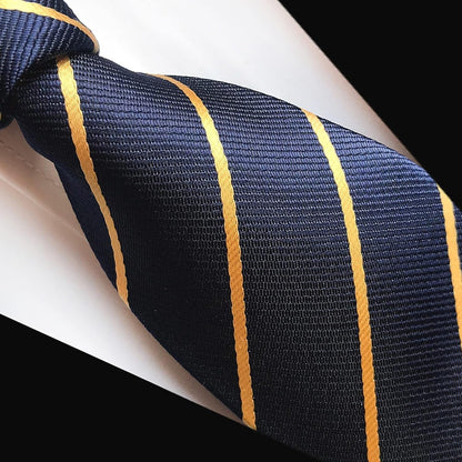 Men'S Classic Necktie Jacquard Woven Ties for Men Formal Business Ties Wedding Party Groomsmen Black Tie