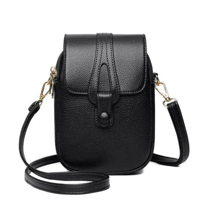 2023 New High Quality High-capacity Women's Fashion Shoulder Bag Genuine Leather Cross Body Shoulder Bags Retro Style Handbags Purses Mobile Phone Bag