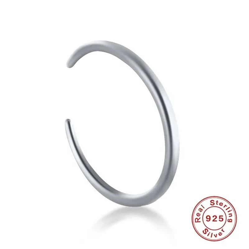 Sterling 925 Silver Open Adjustable Ring Women Female's X Cross Shape Zircon Ring Girls' Gold Color Simple Finger Jewelry