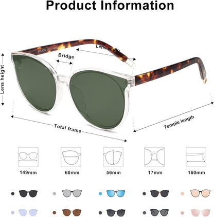 Oversized round Sunglasses for Women and Men