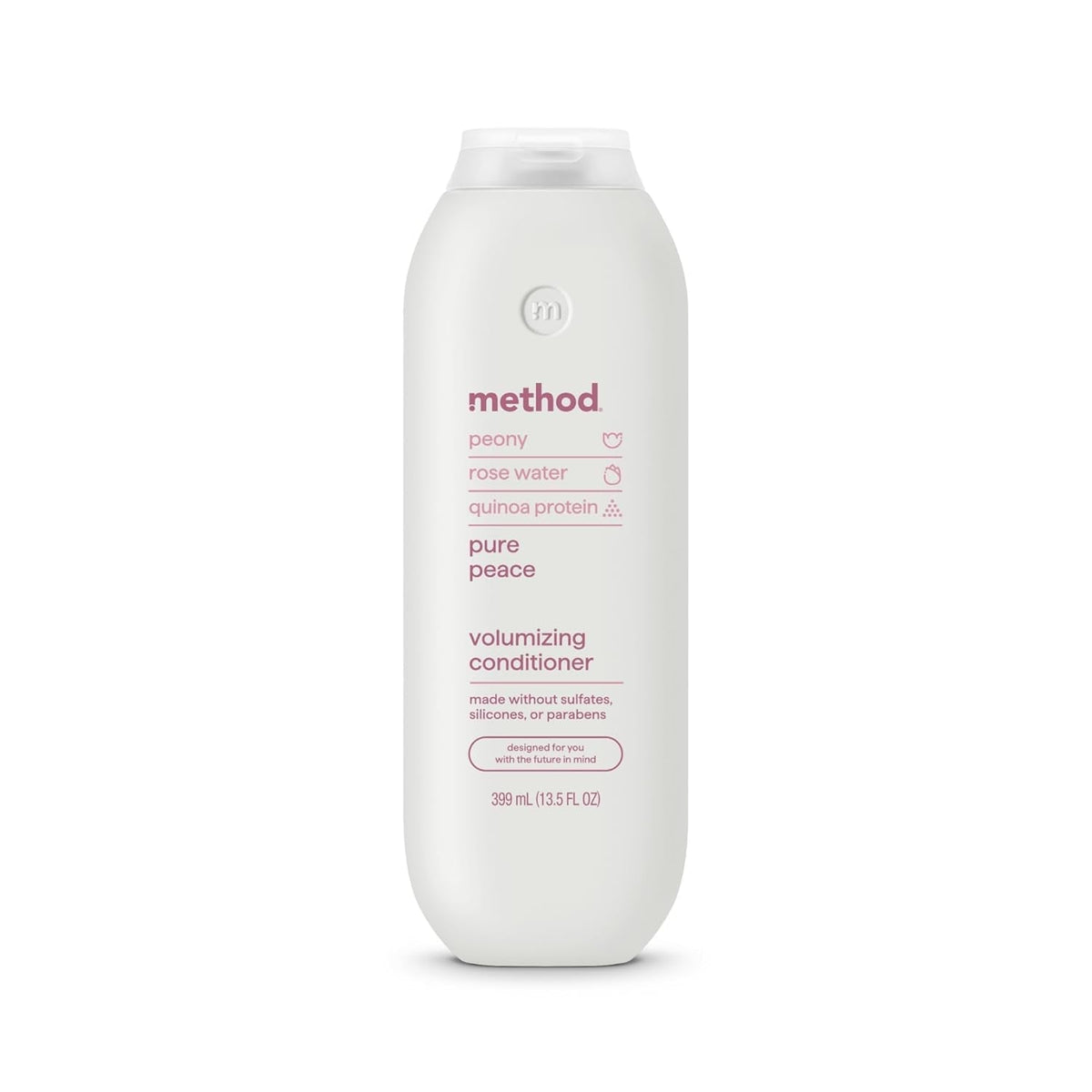 Volumizing Conditioner, Pure Peace with Rose, Peony, and Pink Sea Salt Scent Notes, Paraben and Sulfate Free, 13.5 Oz (Pack of 1)